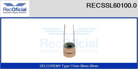 RECOFICIAL RECSSL60100.0 - Bague collectrice, alternateur cwaw.fr