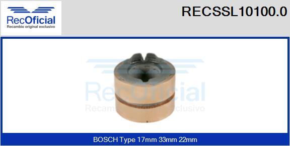 RECOFICIAL RECSSL10100.0 - Bague collectrice, alternateur cwaw.fr