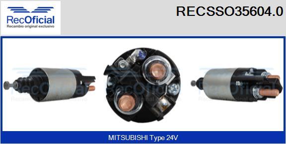 RECOFICIAL RECSSO35604.0 - Contacteur, démarreur cwaw.fr