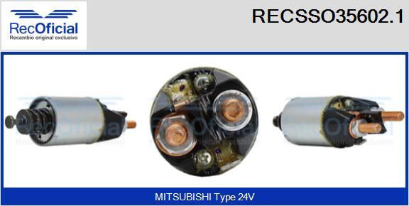 RECOFICIAL RECSSO35602.1 - Contacteur, démarreur cwaw.fr