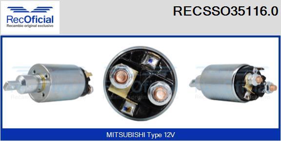 RECOFICIAL RECSSO35116.0 - Contacteur, démarreur cwaw.fr