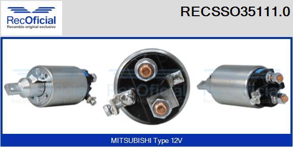 RECOFICIAL RECSSO35111.0 - Contacteur, démarreur cwaw.fr