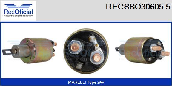 RECOFICIAL RECSSO30605.5 - Contacteur, démarreur cwaw.fr