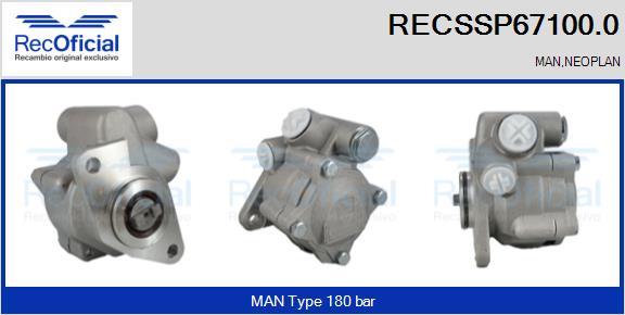 RECOFICIAL RECSSP67100.0 - Pompe hydraulique, direction cwaw.fr