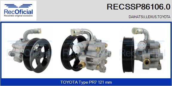 RECOFICIAL RECSSP86106.0 - Pompe hydraulique, direction cwaw.fr