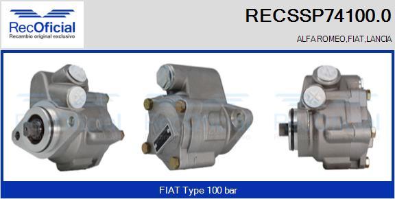 RECOFICIAL RECSSP74100.0 - Pompe hydraulique, direction cwaw.fr