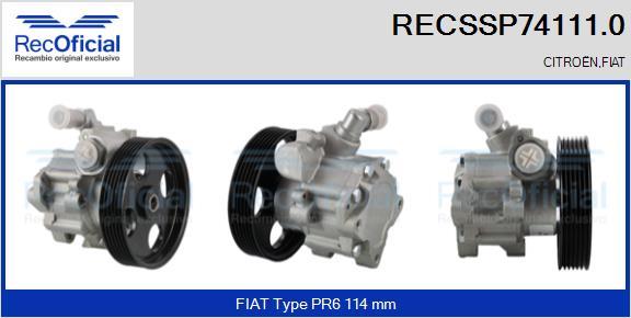 RECOFICIAL RECSSP74111.0 - Pompe hydraulique, direction cwaw.fr