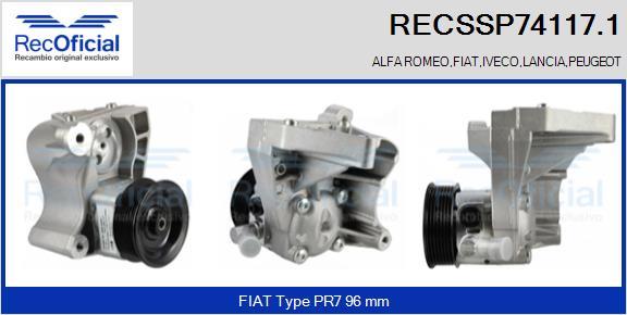 RECOFICIAL RECSSP74117.1 - Pompe hydraulique, direction cwaw.fr