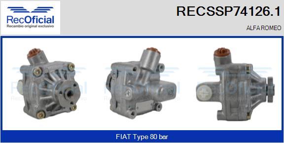RECOFICIAL RECSSP74126.1 - Pompe hydraulique, direction cwaw.fr