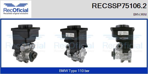 RECOFICIAL RECSSP75106.2 - Pompe hydraulique, direction cwaw.fr