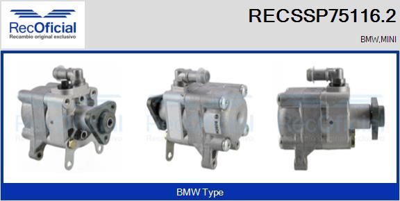 RECOFICIAL RECSSP75116.2 - Pompe hydraulique, direction cwaw.fr