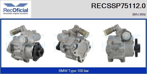 RECOFICIAL RECSSP75112.0 - Pompe hydraulique, direction cwaw.fr