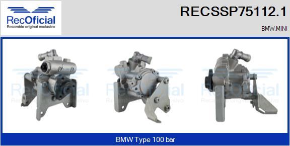 RECOFICIAL RECSSP75112.1 - Pompe hydraulique, direction cwaw.fr