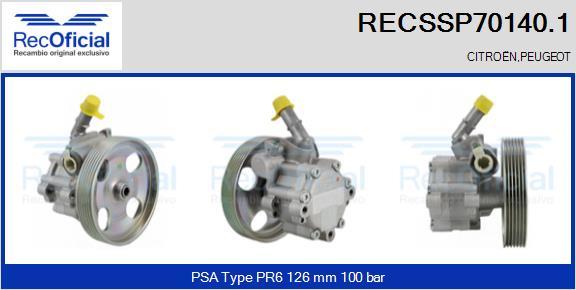 RECOFICIAL RECSSP70140.1 - Pompe hydraulique, direction cwaw.fr