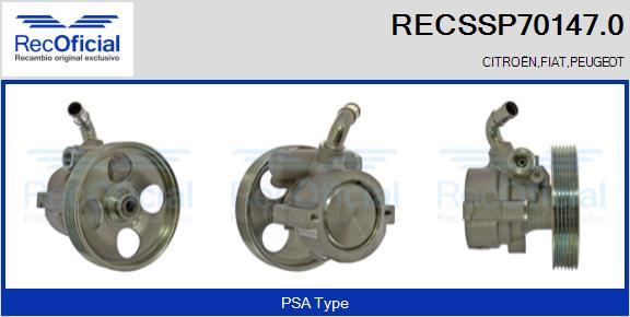 RECOFICIAL RECSSP70147.0 - Pompe hydraulique, direction cwaw.fr