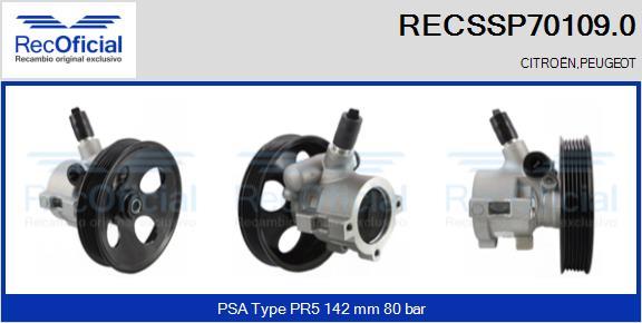 RECOFICIAL RECSSP70109.0 - Pompe hydraulique, direction cwaw.fr