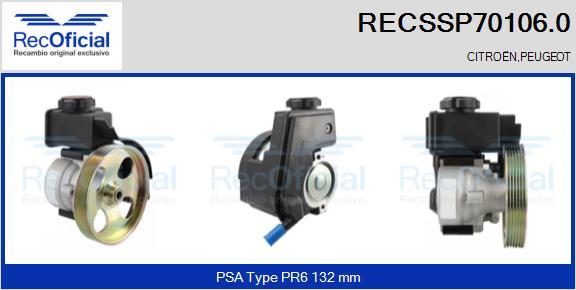 RECOFICIAL RECSSP70106.0 - Pompe hydraulique, direction cwaw.fr