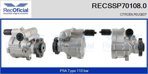 RECOFICIAL RECSSP70108.0 - Pompe hydraulique, direction cwaw.fr