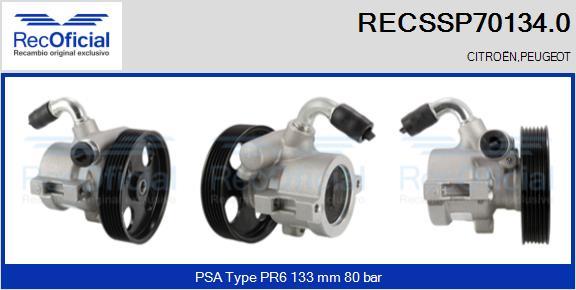 RECOFICIAL RECSSP70134.0 - Pompe hydraulique, direction cwaw.fr