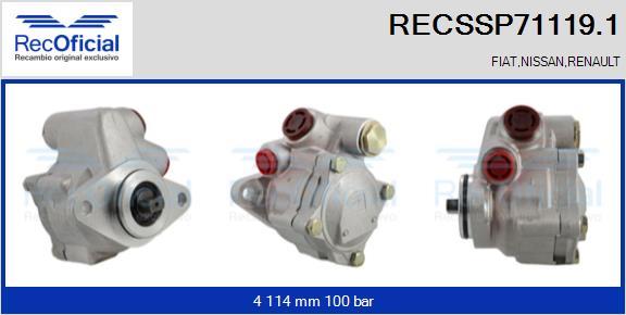 RECOFICIAL RECSSP71119.1 - Pompe hydraulique, direction cwaw.fr