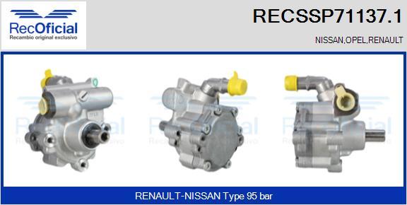 RECOFICIAL RECSSP71137.1 - Pompe hydraulique, direction cwaw.fr