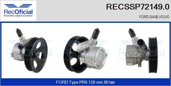 RECOFICIAL RECSSP72149.0 - Pompe hydraulique, direction cwaw.fr