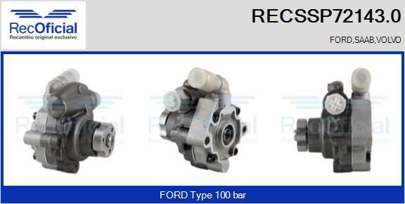 RECOFICIAL RECSSP72143.0 - Pompe hydraulique, direction cwaw.fr