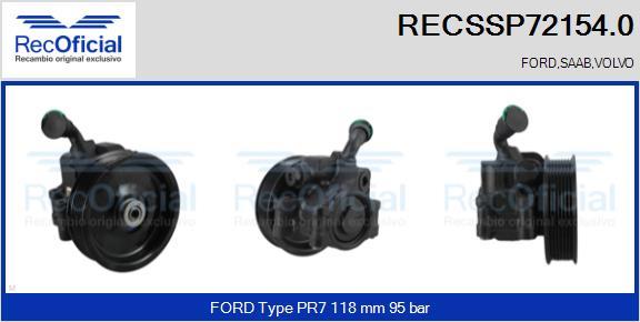 RECOFICIAL RECSSP72154.0 - Pompe hydraulique, direction cwaw.fr