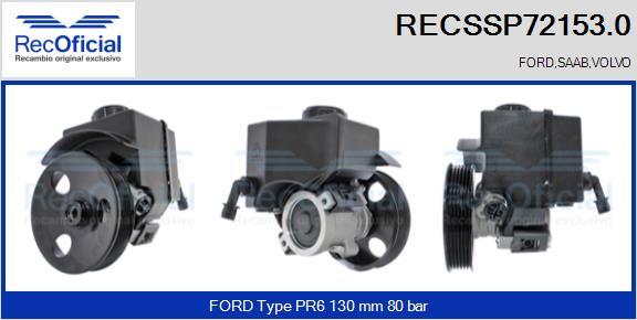 RECOFICIAL RECSSP72153.0 - Pompe hydraulique, direction cwaw.fr