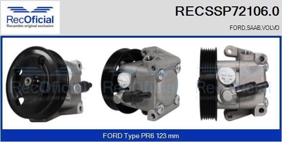 RECOFICIAL RECSSP72106.0 - Pompe hydraulique, direction cwaw.fr