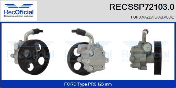 RECOFICIAL RECSSP72103.0 - Pompe hydraulique, direction cwaw.fr