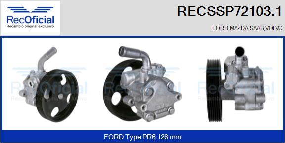 RECOFICIAL RECSSP72103.1 - Pompe hydraulique, direction cwaw.fr