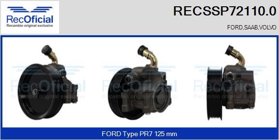 RECOFICIAL RECSSP72110.0 - Pompe hydraulique, direction cwaw.fr