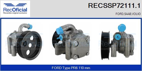 RECOFICIAL RECSSP72111.1 - Pompe hydraulique, direction cwaw.fr