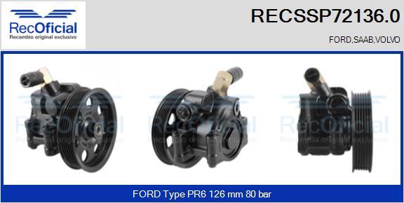 RECOFICIAL RECSSP72136.0 - Pompe hydraulique, direction cwaw.fr