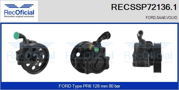 RECOFICIAL RECSSP72136.1 - Pompe hydraulique, direction cwaw.fr