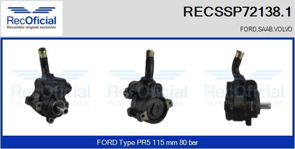 RECOFICIAL RECSSP72138.1 - Pompe hydraulique, direction cwaw.fr