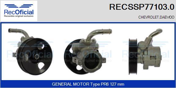 RECOFICIAL RECSSP77103.0 - Pompe hydraulique, direction cwaw.fr