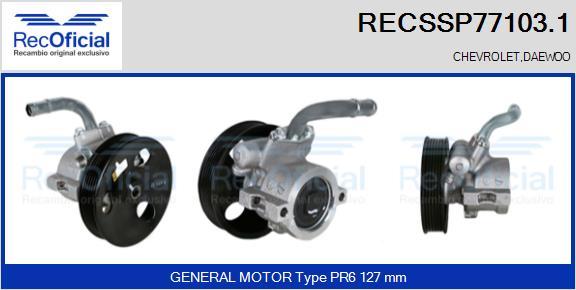 RECOFICIAL RECSSP77103.1 - Pompe hydraulique, direction cwaw.fr