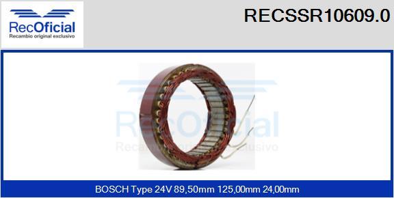 RECOFICIAL RECSSR10609.0 - Stator, alternateur cwaw.fr