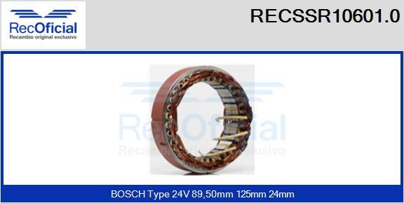 RECOFICIAL RECSSR10601.0 - Stator, alternateur cwaw.fr