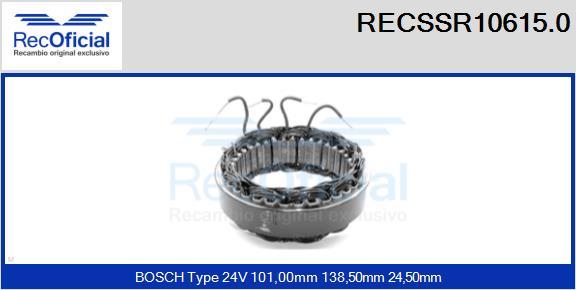 RECOFICIAL RECSSR10615.0 - Stator, alternateur cwaw.fr