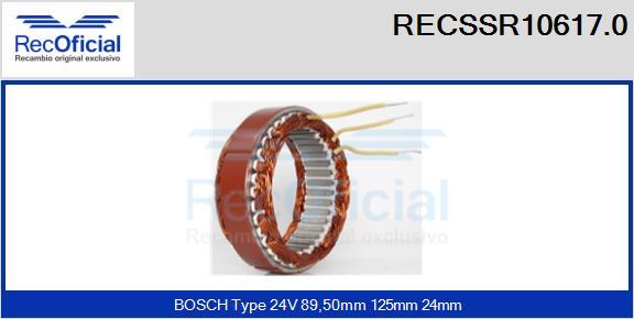 RECOFICIAL RECSSR10617.0 - Stator, alternateur cwaw.fr