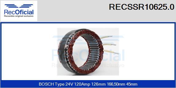 RECOFICIAL RECSSR10625.0 - Stator, alternateur cwaw.fr