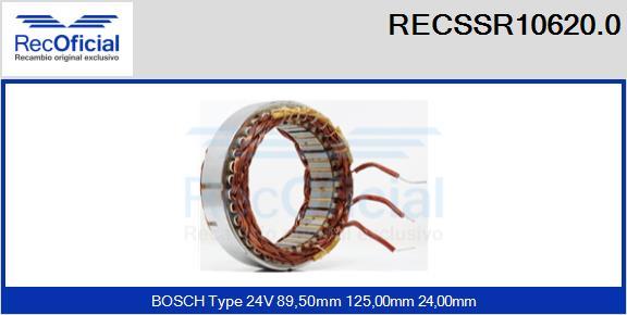 RECOFICIAL RECSSR10620.0 - Stator, alternateur cwaw.fr