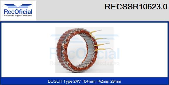 RECOFICIAL RECSSR10623.0 - Stator, alternateur cwaw.fr