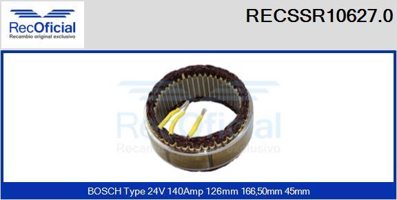 RECOFICIAL RECSSR10627.0 - Stator, alternateur cwaw.fr