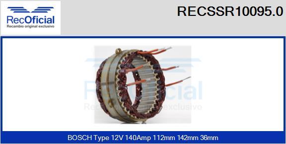 RECOFICIAL RECSSR10095.0 - Stator, alternateur cwaw.fr