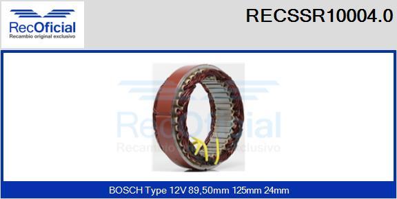 RECOFICIAL RECSSR10004.0 - Stator, alternateur cwaw.fr