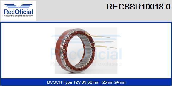 RECOFICIAL RECSSR10018.0 - Stator, alternateur cwaw.fr